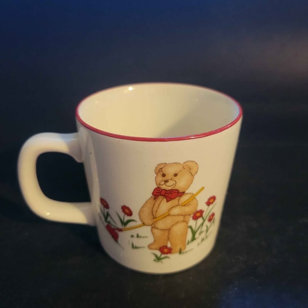 Mason's Cup Vintage 1984 Teddy Bear Garden Child's Small Mug Ironstone England